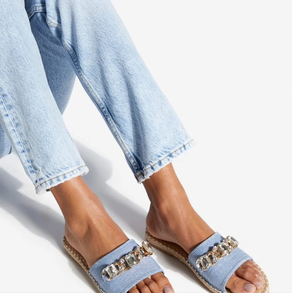 NEW Blue Espadrilles Sandals